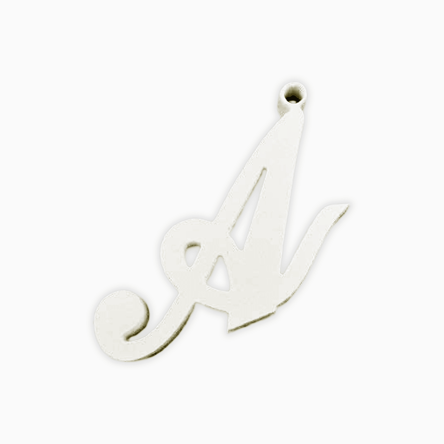 Applicazione Lettera in Gesso Resina Profumato con Forellino per Sacchetti e Confettate
