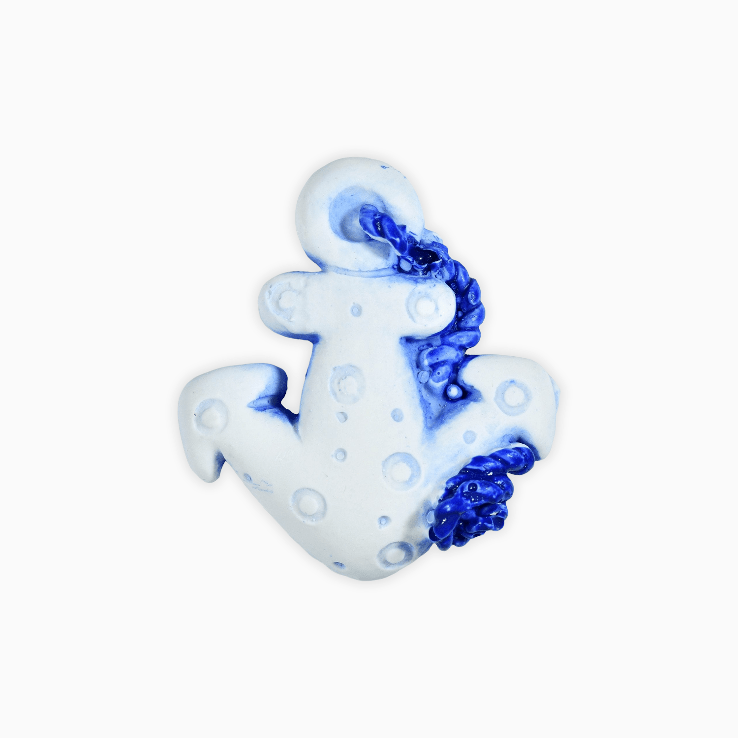 Calamita in Resina effetto Gesso decorata a Mano in Verde Acqua Rosso o Blu a Tema Mare