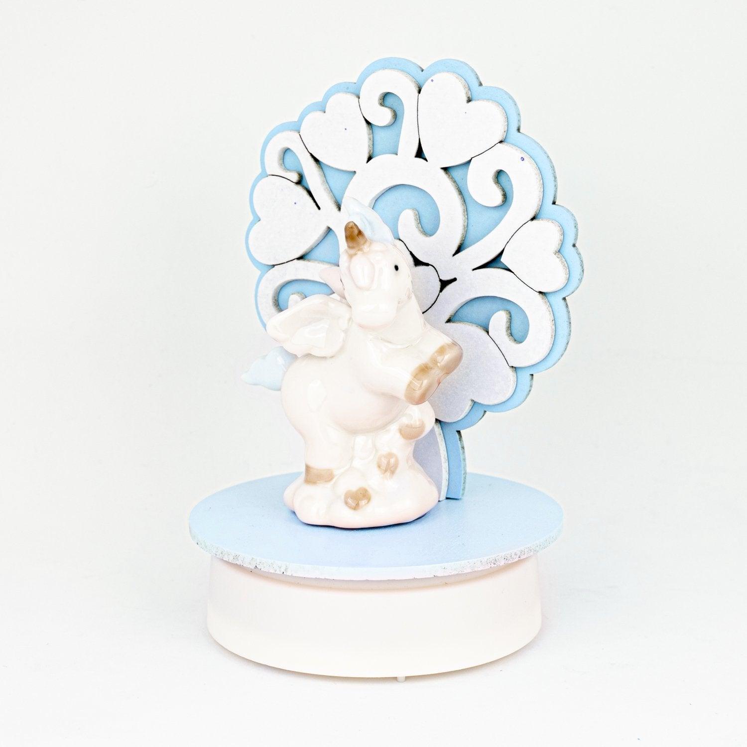 Carillon Musicale con Unicorno e Albero della Vita