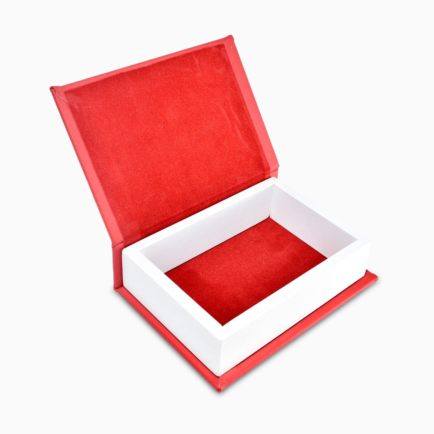 Cofanetto Portagioie in Eco Pelle Rossa a Forma di Libro con Applicazione Gufetto in Legno Sagomato a Tema Laurea Regali Laurea Albalu Bomboniere