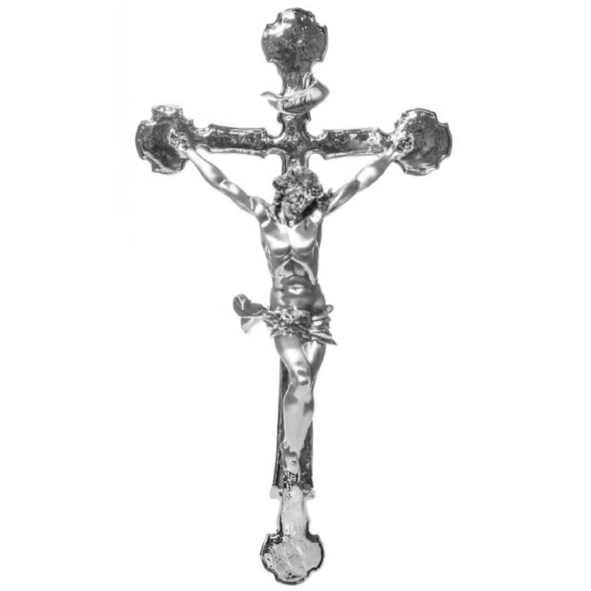 Crocifisso Argento Medio 46x26 CM Oggetti Sacri Albalu Bomboniere