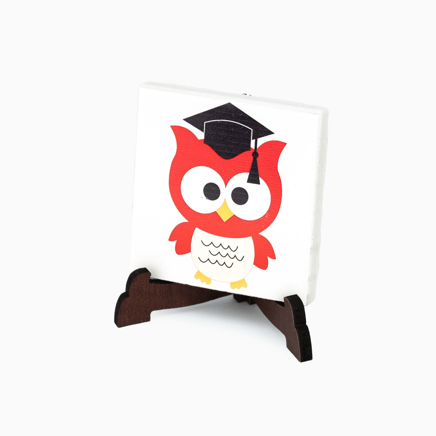 Confettata Magnete Laurea in Gres Porcellanato Decorata con supporto da Appoggio e Scatola
