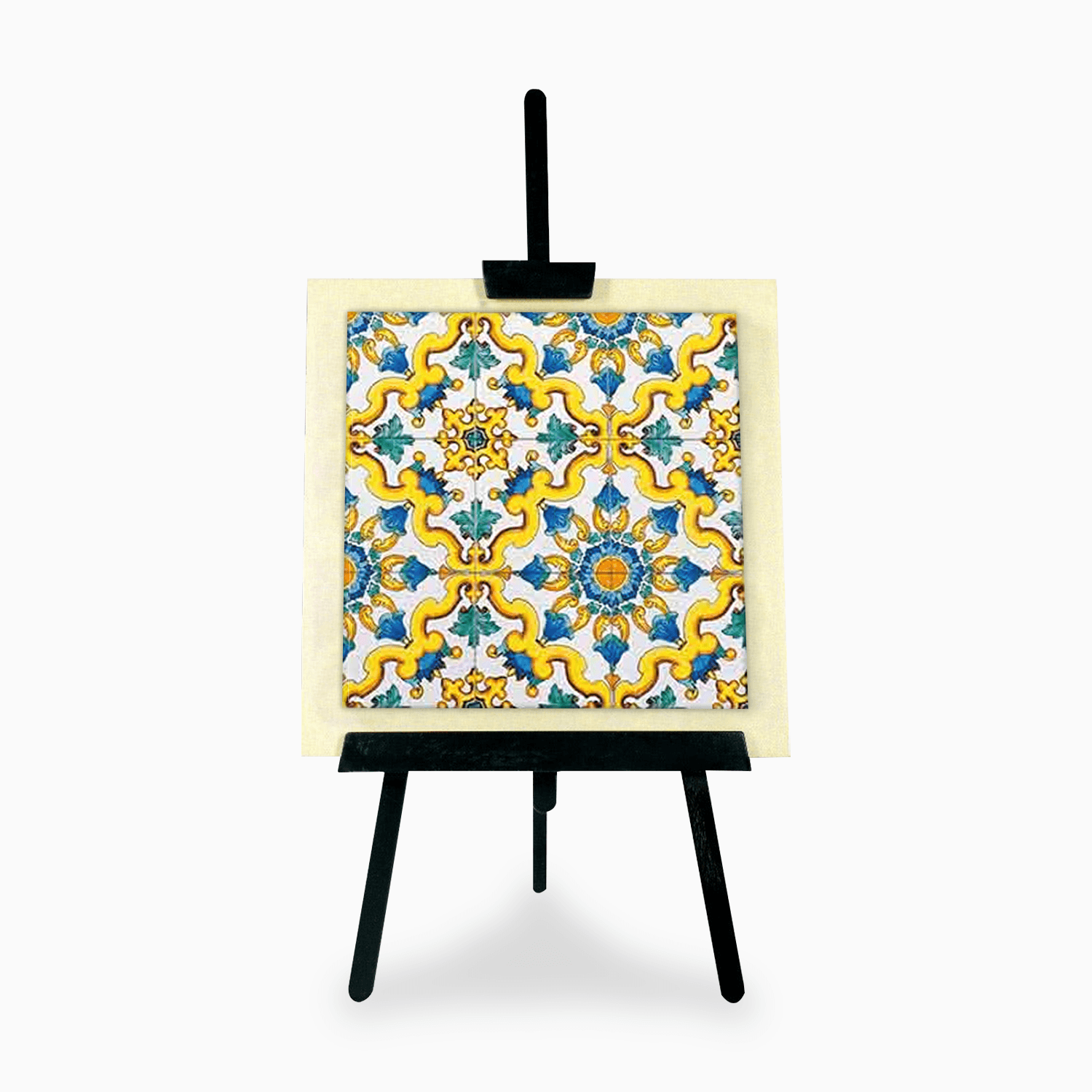 Bomboniera Tema Maiolica Cavalletto con Icona Stampata in Ceramica