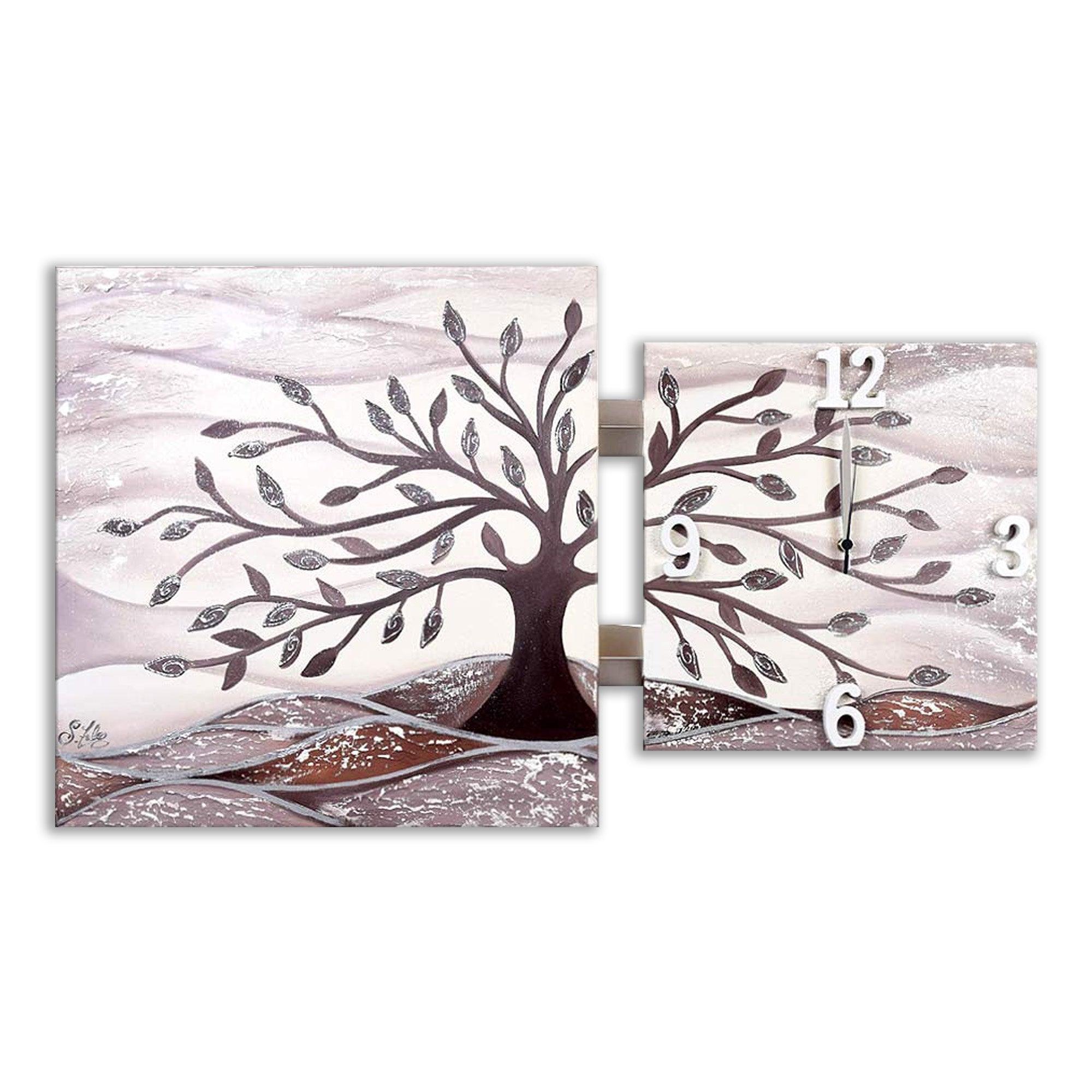 Quadro con Orologio Multipannello Albero della Vita Quadri con Orologio Albalu Bomboniere