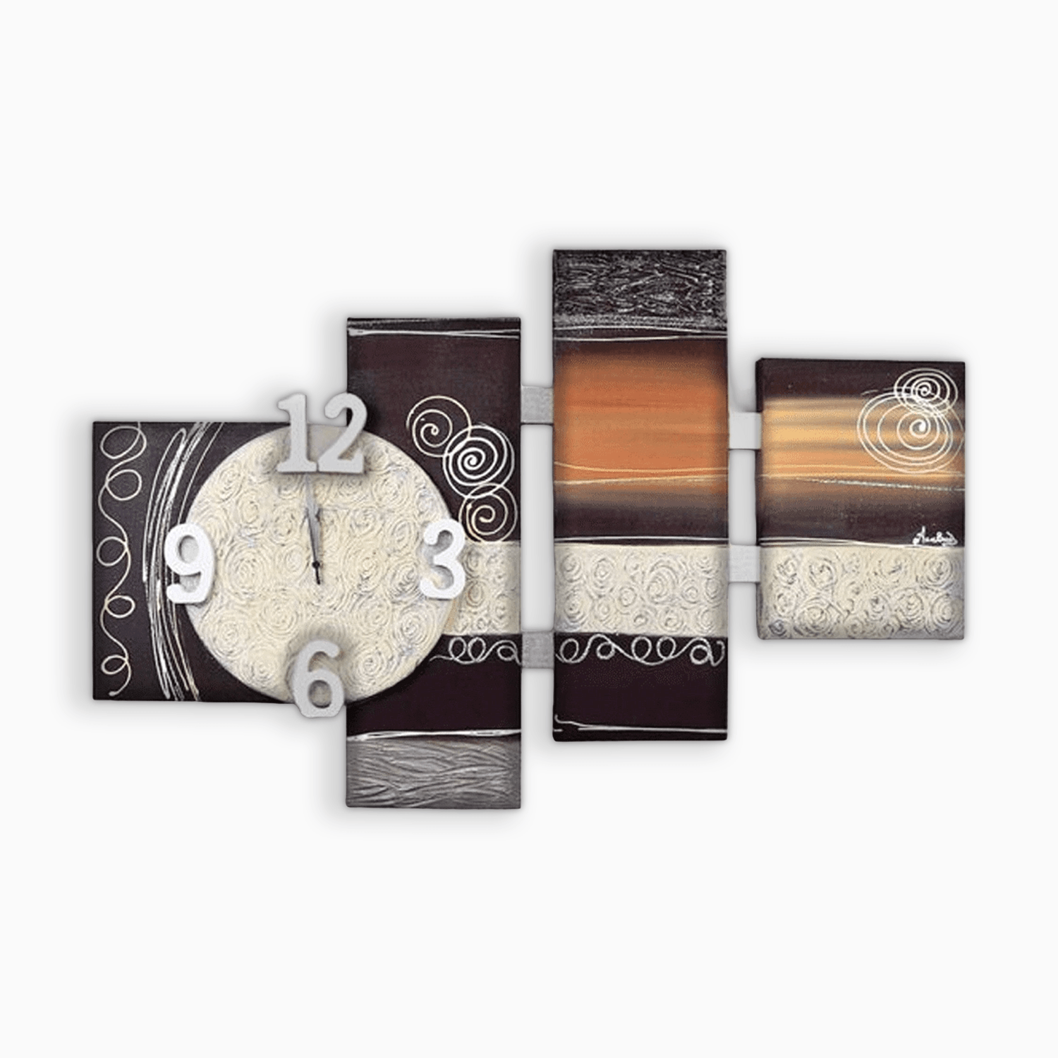 Quadro con Orologio Multipannello Astratto Quadri con Orologio Albalu Bomboniere