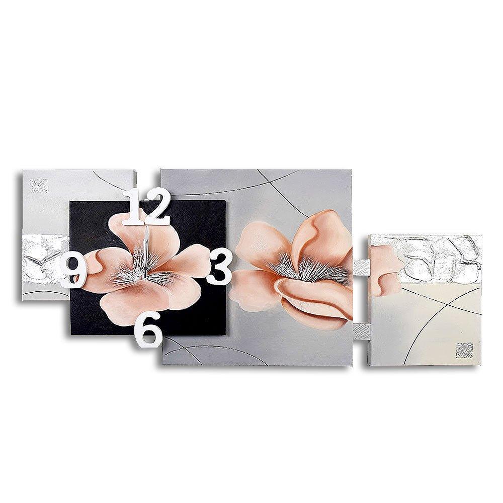 Quadro con Orologio Multipannello con Fiori Quadri con Orologio Albalu Bomboniere
