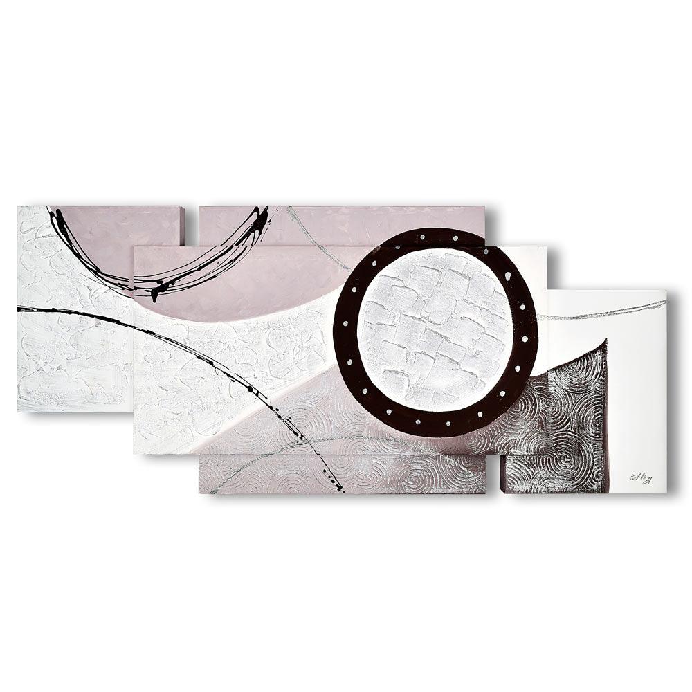 Quadro su Tela Astratto Cerchio  Multipannello Quadri Multipannello Albalu Bomboniere