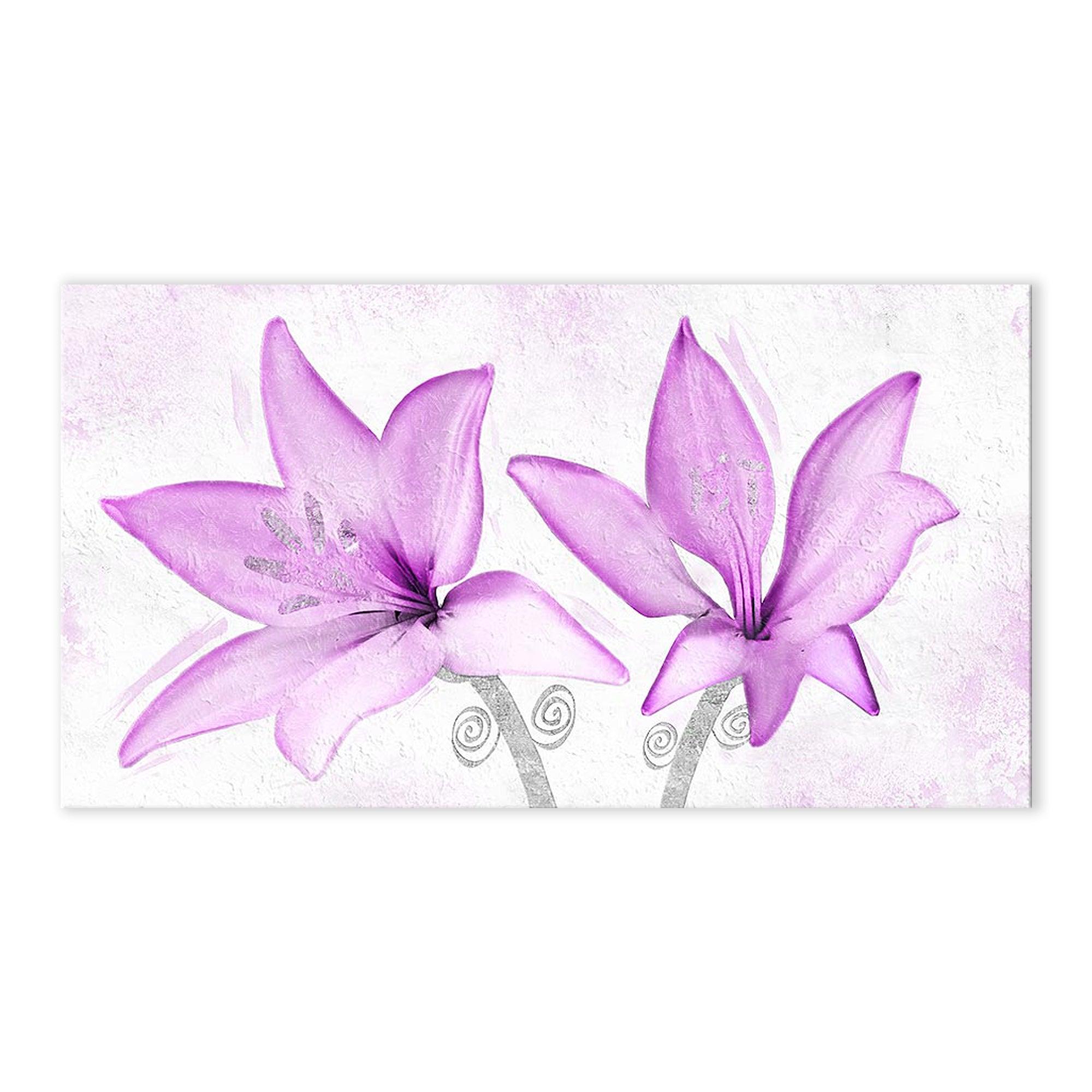 Quadro su Tela Fiori Lilla Quadri in Tela Albalu Bomboniere
