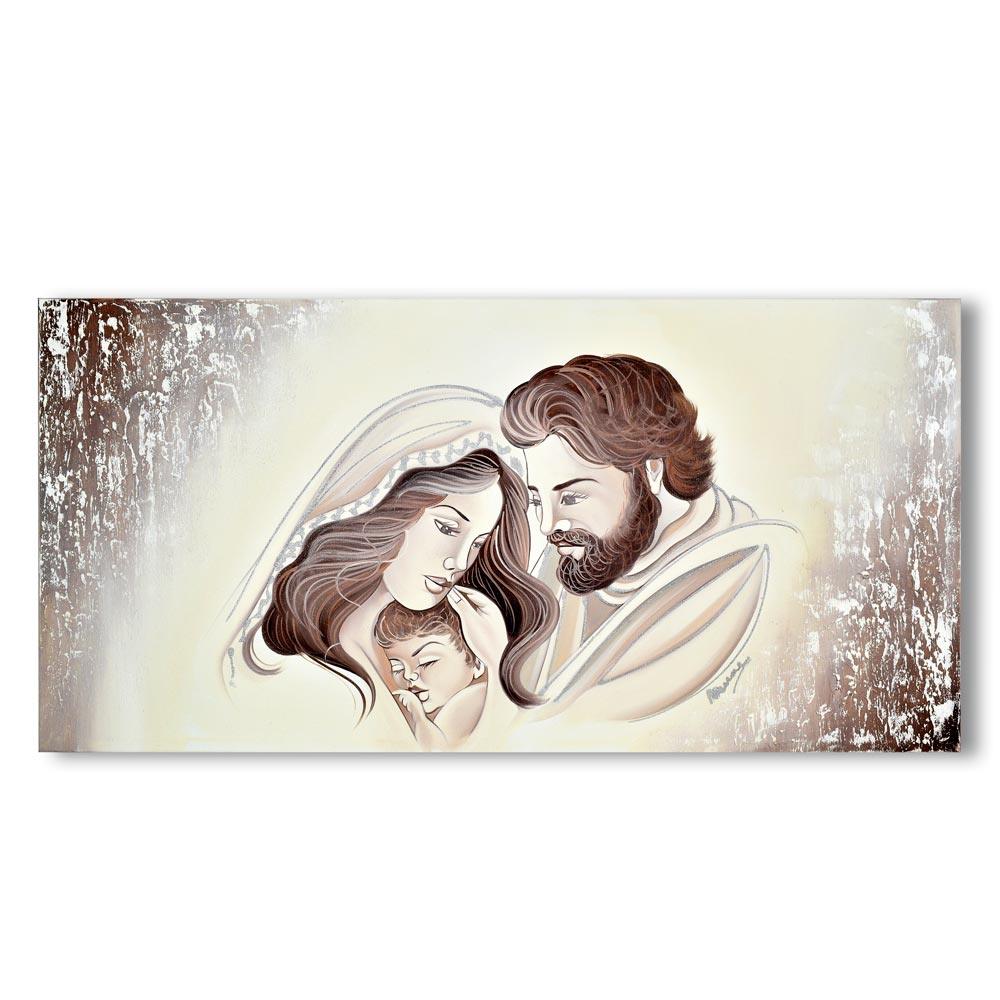 Quadro su Tela Sacra Famiglia Marrone Quadri in Tela Albalu Bomboniere