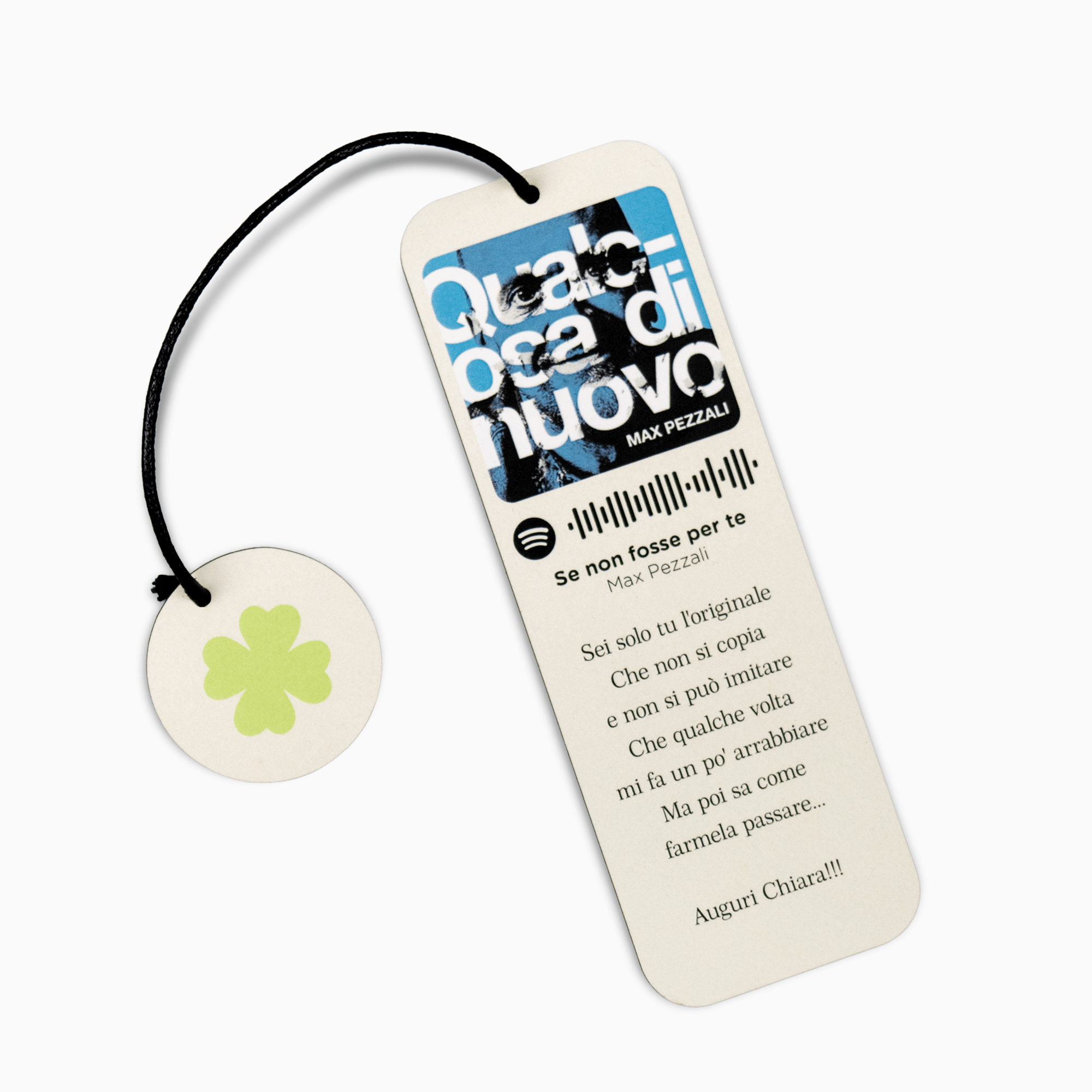 Segnalibro Regalo Personalizzabile Con Immagine Testo e Tag Spotify Scannerizzabile Segnalibri Albalu Bomboniere