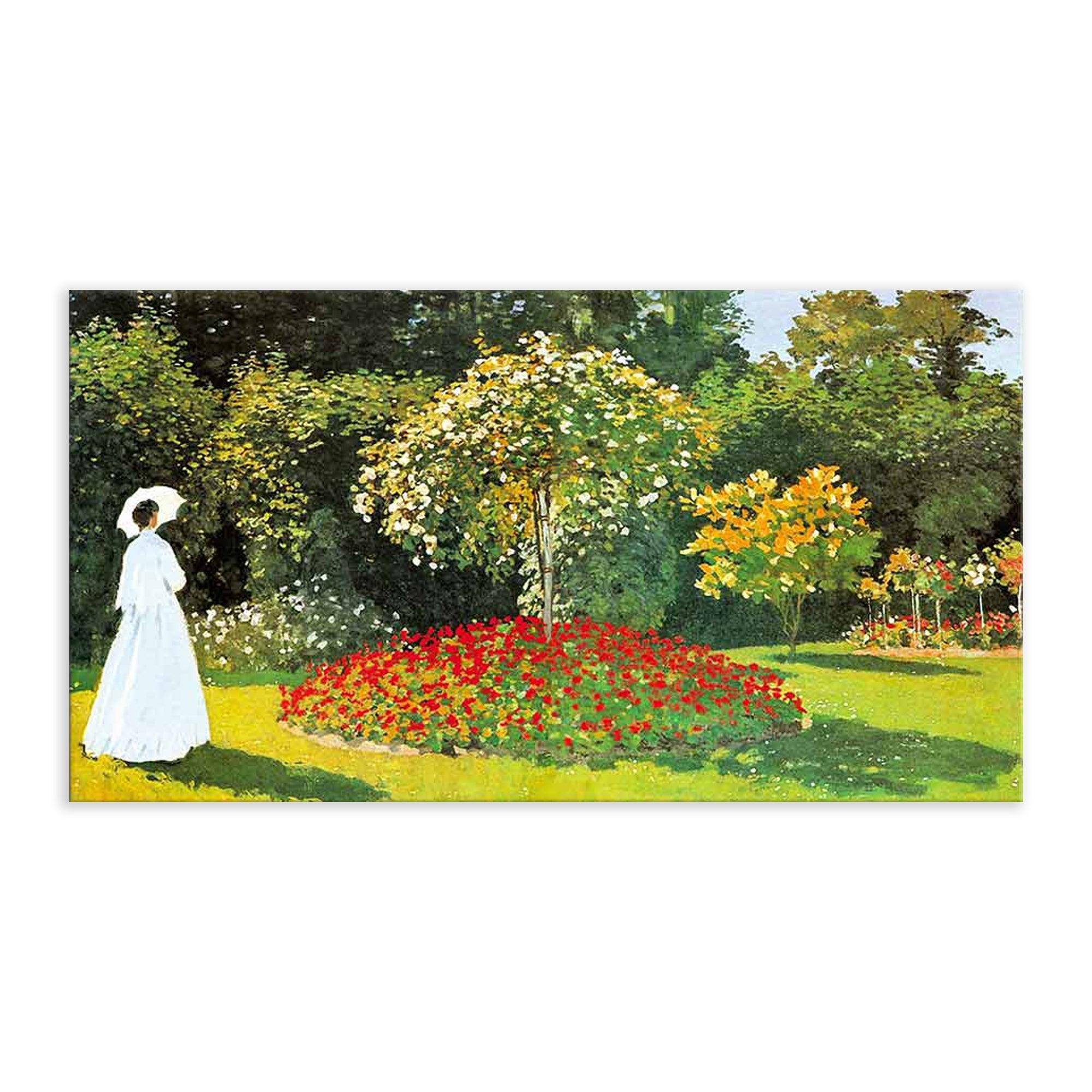 Signora in Giardino (Monet) Riproduzione Quadro su Tela Quadri in Tela Albalu Bomboniere