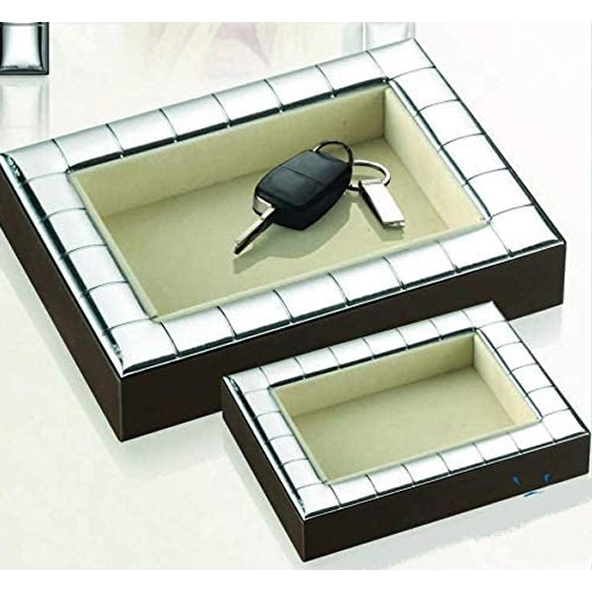 Svuota tasche Con Placca Argento Laminato Linea Tartan Svuotatasche e Cofanetti Albalu Bomboniere