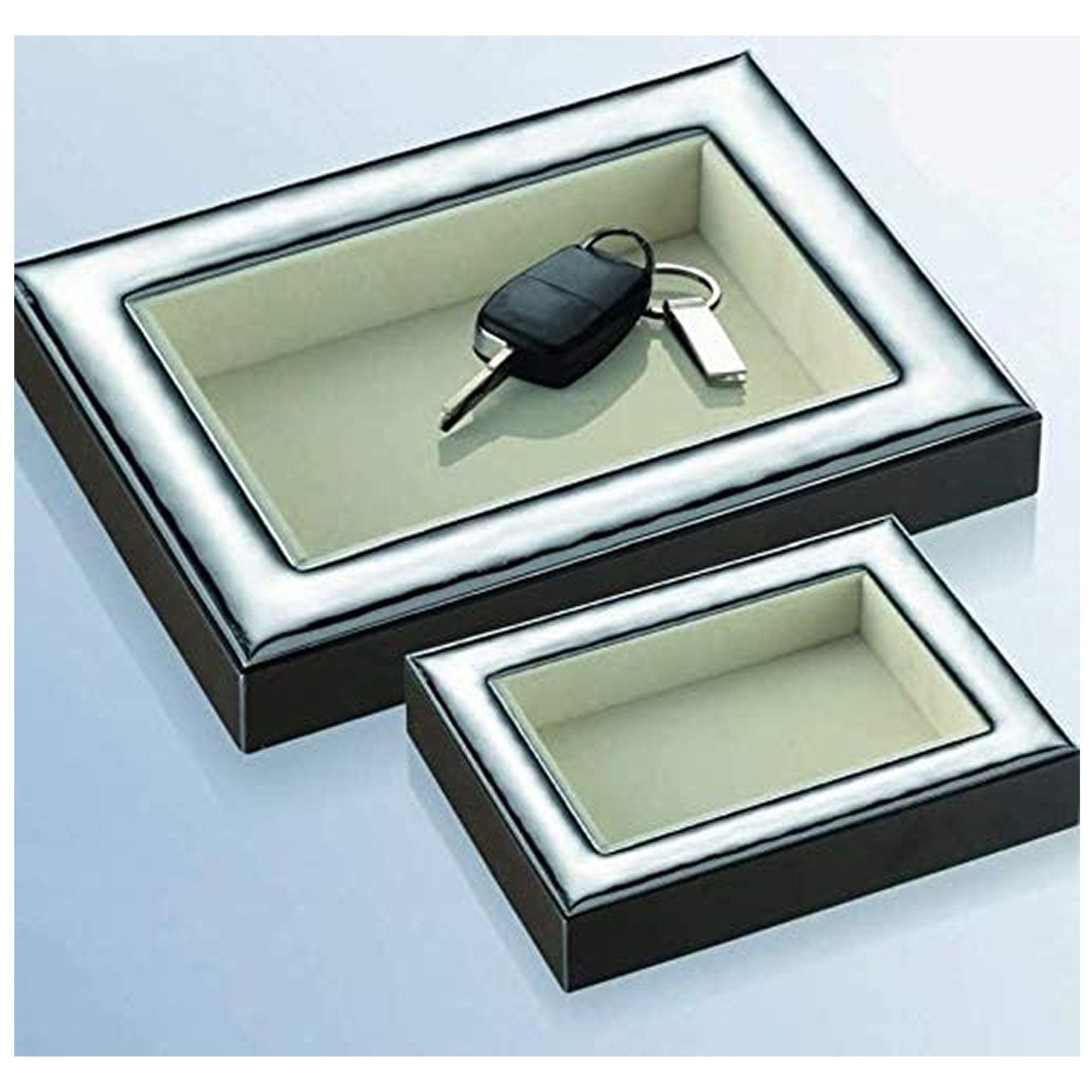 Svuota tasche con Placca Argento Laminato Linea Caban Svuotatasche e Cofanetti Albalu Bomboniere