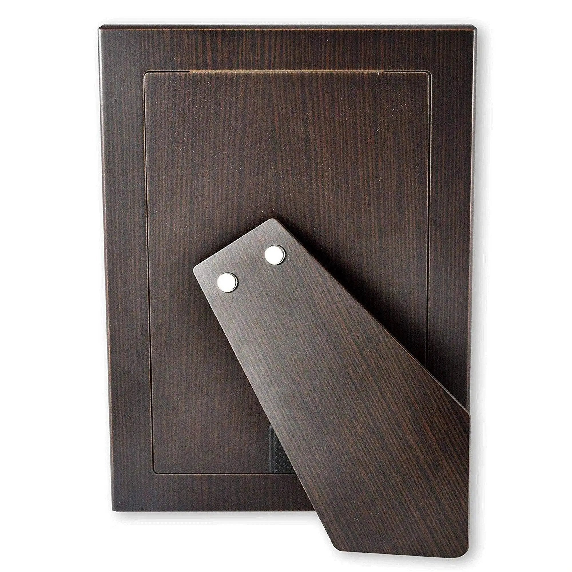 Portafoto Legno Color Wengé Fiori Legno Naturale Cornici Portafoto Albalu Bomboniere