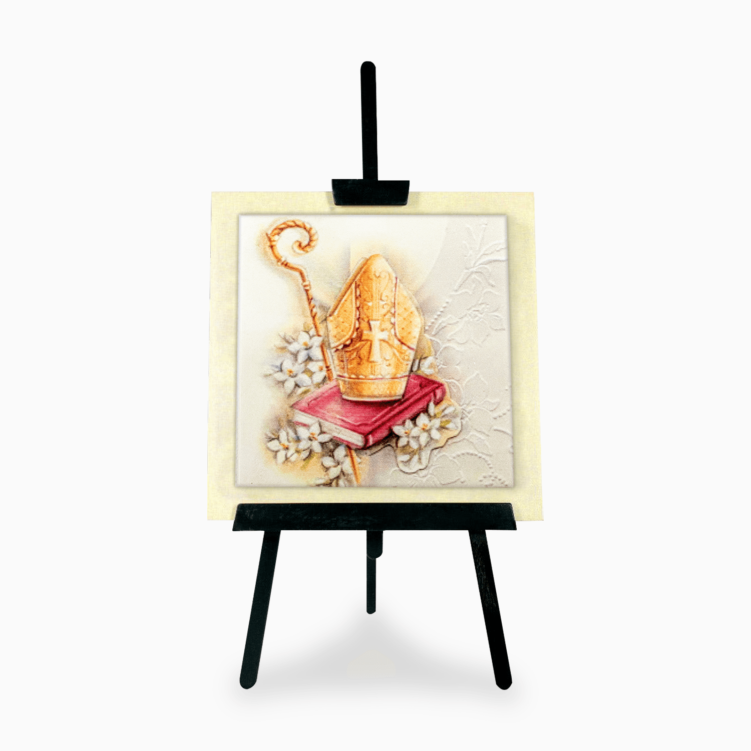 Bomboniera Quadretto con Cavalletto decoro Cresima